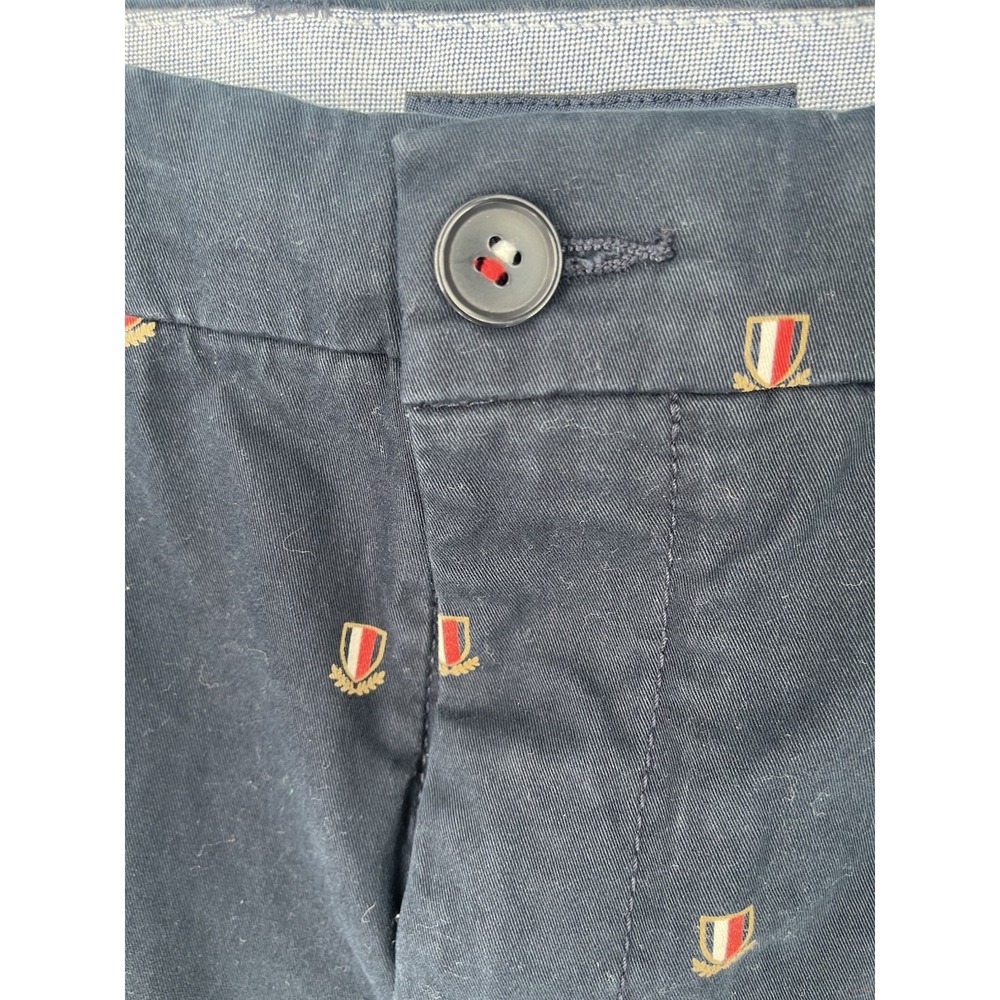 Mens Shorts‎ Tommy Hilfiger Size 34 Navy Blue Crest Five Pocket Inseam 5.5 - Picture 3 of 5